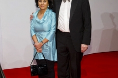 Beim Ball des Sports 2015, mit Ehefrau Ferdos Forudastan
