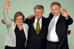 Bärbel Höhn, Joschka Fischer und Michael Vesper