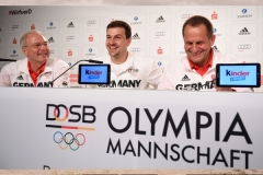 Rio 2016, mit Fahnenträger Timo Boll